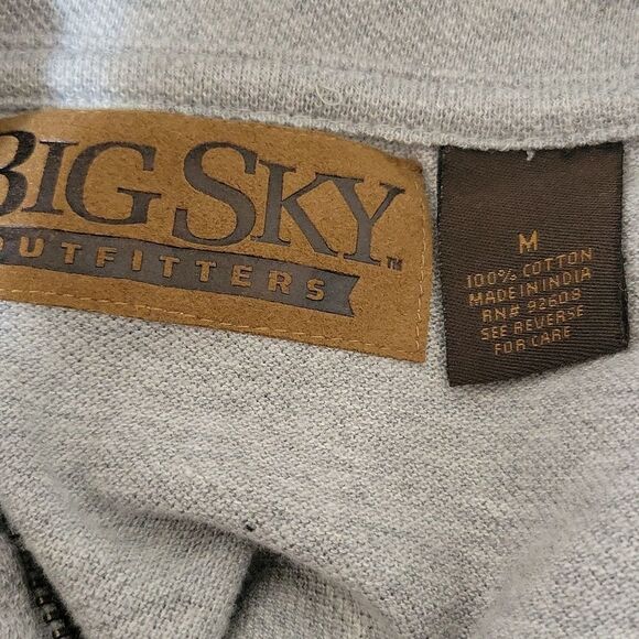 BIG SKY‎ OUTFITTERS Gray Sleeveless Men's Shirt Medium - Picture 5 of 5
